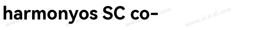 harmonyos SC co字体转换